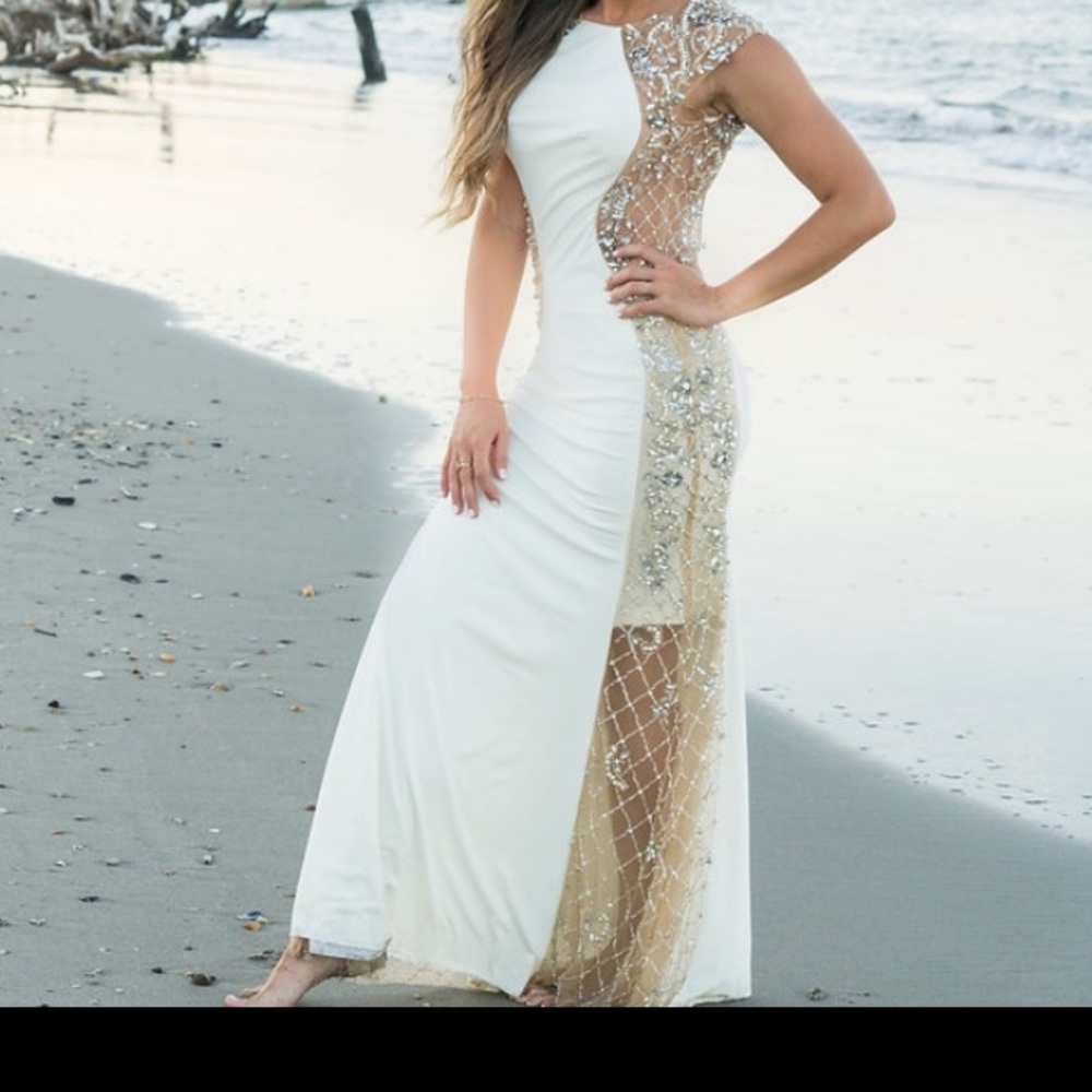 Dress with handmade embellishments